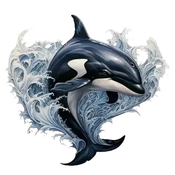 Nažehlovací obrázek - delfín (18,0 x 16,0 cm)