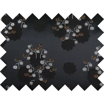 HEDVA ČESKÝ BROKÁT Vzorek brokátu Ondrin KONVALINKY černá | 29