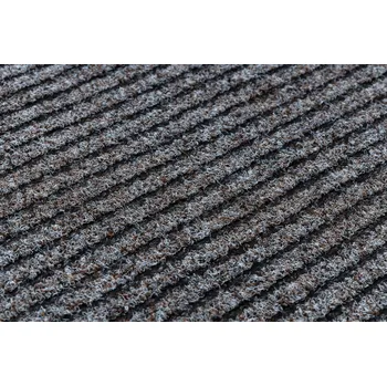 Rohožka Protiskluzová rohožka GIN hnědá UNIVERZÁLNÍ s proužky 100x160 cm