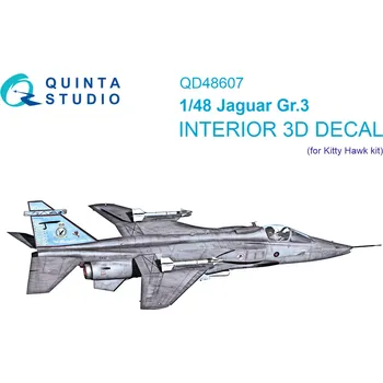 Plastikový model Quinta studio 1/48 Jaguar Gr.3 3D-Print&col.Interior (KITTYH)
