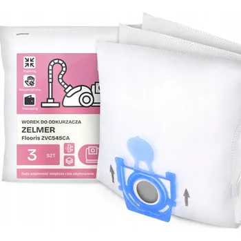 Sáček do vysavače 3x SÁČEK do VYSAVAČE Zelmer Flooris ZVC545CA Syntetický Silný Sáčky G9-W