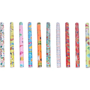 Balící papír PNP Plast Balící papír 0,7x2 m DĚTSKÝ MIX