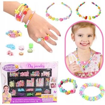 Dětské navlékací korálky 2mm Kulaté Korálky Písmena Abecedy Volné