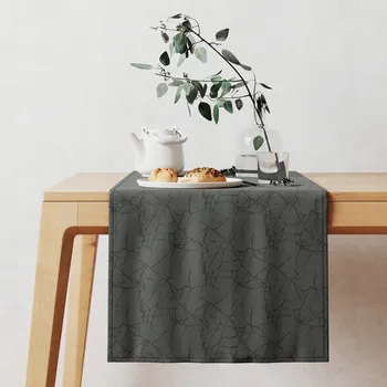 Prostěradlo Běžec na stůl odstíny šedé 120 x 40 cm