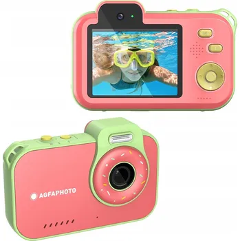 Digitální kompakt Digitální fotoaparát AgfaPhoto Realikids Cam Waterproof 2 modrý 12 MP 2.7K