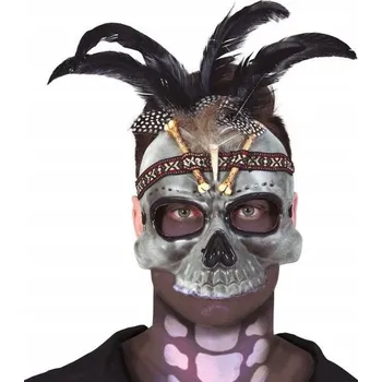 Karnevalová maska Maska na obličej Guirca GU1168, plastová, zombie, hnědá