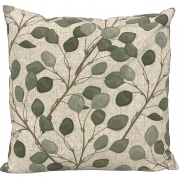 Povlečení POVLEČENÍ NA POLŠTÁŘ 45x45 DEKORATIVNÍ BOHO LISTY DO OBÝVACÍHO POKOJE BÉŽOVÉ