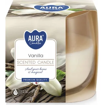 Svíčka Parafínová vonná svíčka Vanilka Aura 1 ks