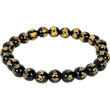 Náramek Náramek s mantrou černý