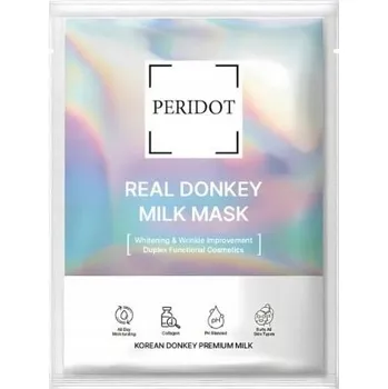 Pleťová maska KOREA! PERIDOT textilní maska s oslím mlékem 1 ks