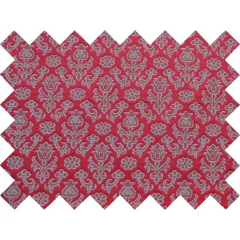 HEDVA ČESKÝ BROKÁT Vzorek brokátu 5x10cm 51335 GRANÁTOVÉ JABLKO A HVOZDÍK červená | 13