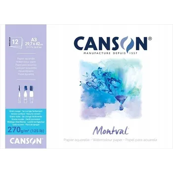 Blok na akvarel A3 Canson 12 listů