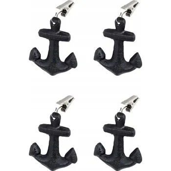 Prostěradlo Závaží na závěsy, ubrusy a záclony - Kotva, námořnický styl, litinová sada 4 KS
