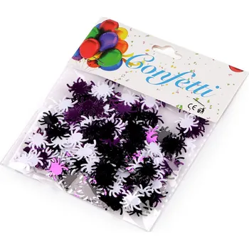 Konfeta Konfety Halloween - pavouk, netopýr, dýně, pavučina, malé, 3 mix pavouk