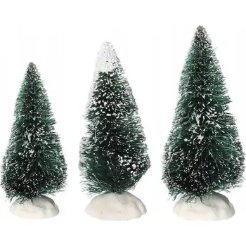 Vánoční dekorace VÁNOČNÍ DEKORACE STROMEČKY SADA 3 KUSŮ