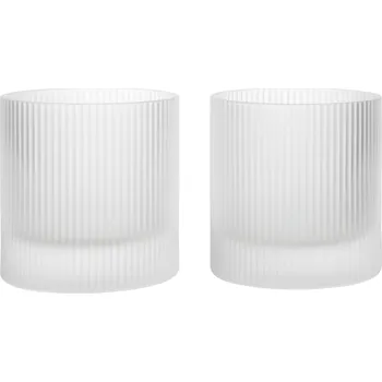 Sklenice Skleničky Ripple Tumbler - 2 kusy "Frosted" ferm LIVING
