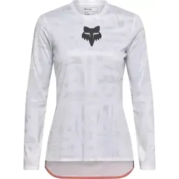 cyklistický dres Fox Ranger Lunar SE dámský dres dlouhý rukáv White vel. S