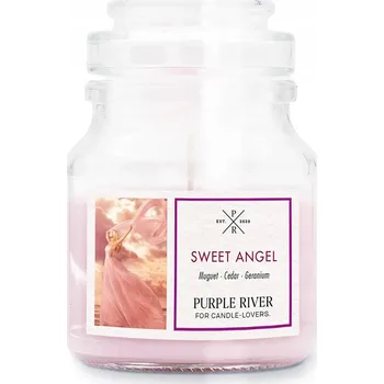 Svíčka Sójová vonná svíčka Sweet Angel Purple River 1 ks