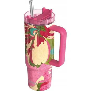 Termohrnek Quokka Stream, Nerezový termo pohár Pink Flambé, 950ml, 40030