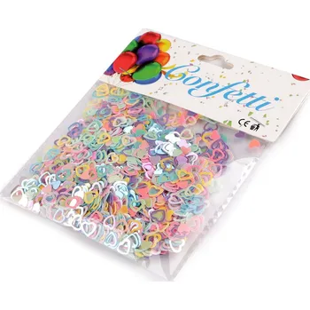 Konfeta Konfety srdce - na párty, svatbu, oslavu, malé, 1 mix AB