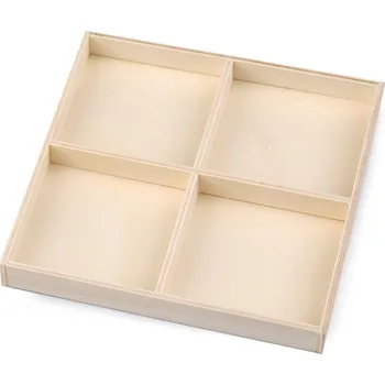 Úložný box Dřevěný box / organizér, malé, přírodní sv.
