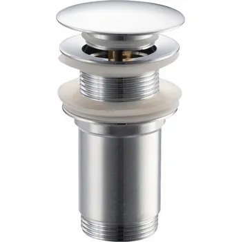 Sifon BALNEO Ucpávka umyvadla KLIK-KLAK mosazná chromovaná BEZ PŘEPADU model K