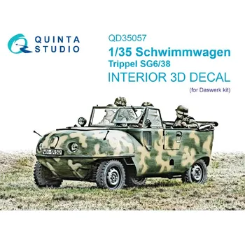Plastikový model Quinta studio 1/35 Schwimmwagen Trippel SG6/38 3D-Print&col.Int.