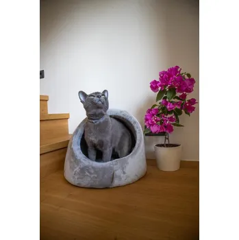 Pelíšek pro psa Samohýl Exclusive Kukaň flanel Lilly šedá 38x32 cm