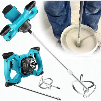 Míchadlo VÝKONNÉ ELEKTRICKÉ MÍCHADLO NA LEPIDLO, BETONU, MALTY, BARVY, SÁDRU, MÍCHAČKA