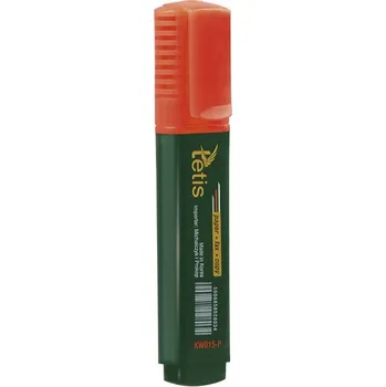 Zvýrazňovač Zvýrazňovač oranžový Tetis, školní zvýrazňovač pro kreslení, oranžový, 1 ks