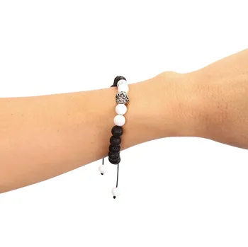 Náramek Náramek lávový kámen - mantra