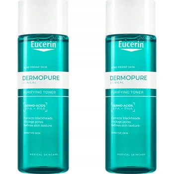 EUCERIN DERMOPURE Tonikum AHA+ PHA pro mastnou pleť se sklonem k akné 200 ml x2 (2 kusy)