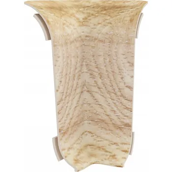soklová lišta Vnitřní roh Vilo PVC 4 x 55, délka 10 cm, dub