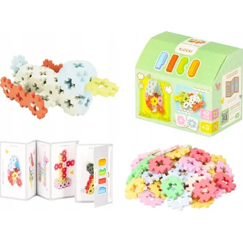 ostatní stavebnice STAVEBNICE PICO 42 DÍLKŮ – VZDĚLÁVACÍ, KREATIVNÍ - PASTELOVÉ