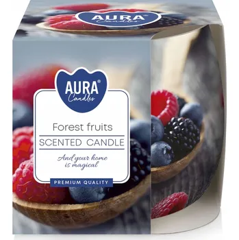 Svíčka Parafínová vonná svíčka Lesní plody Aura 1 ks