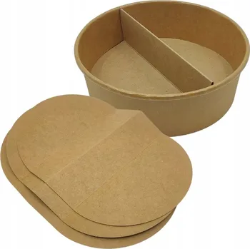 Jednorázové nádobí Přihrádka do misky na salát 750 ml / 1000 ml, 50 Ks