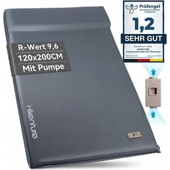 Karimatka Karimatka Hikenture VELKÁ DVOJITÁ SAMONAFUKOVACÍ KARIMATKA NA KEMPOVÁNÍ 120 cm x 200 cm x 9,5 cm