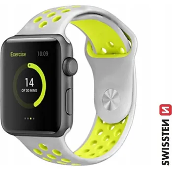 Řemínek na hodinky Řemínek SWISSTEN pro Apple, stříbrný