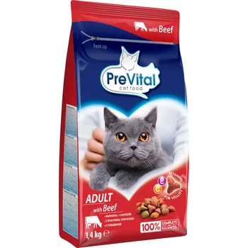 Krmivo pro kočku Suché hovězí krmivo Prevital 5,6 kg