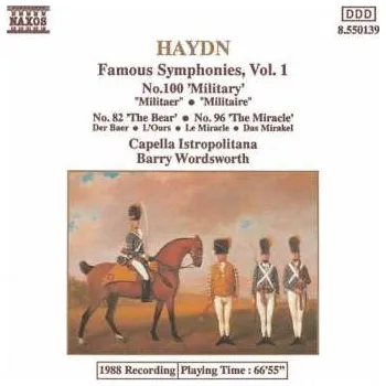 Zahraniční hudba CD Joseph Haydn: Famous Symphonies, Vol 1 (No.100 'Military' • No.82 'The Bear' • No.96 'The Miracle') 1993