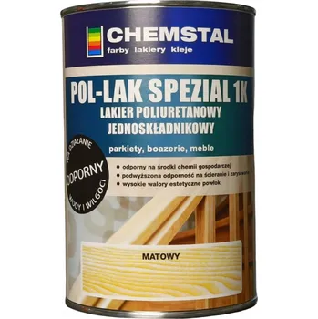 Lak na dřevo Jednosložkový polyuretanový lak Chemstal 1 l bezbarvý matný