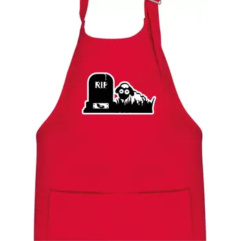 Kuchyňská zástěra RIP - Náhrobek - Jitrnice - Ovečka - Dětská zástěra na vaření - Univerzální velikost ( Červená )