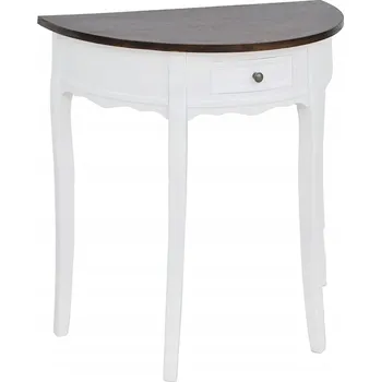 Konferenční stolek VidaXL kulatý stůl 40 x 80 x 78 cm bílý