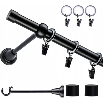 VOPPI GARNÝŽ JEDNOŘADÁ SIMPLE SE ŽABKAMI 380 CM 19MM BÍLÁ