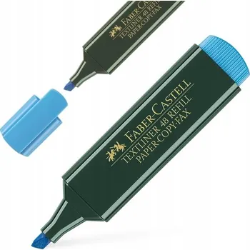 Zvýrazňovač modrý Faber-Castell, popisovač pro kreslení, fix 1 ks