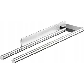 Držák na ručník DRŽÁK NA RUČNÍKY BEZ VRTÁNÍ, DVOJITÝ DVOURAMENNÝ VĚŠÁK NA RUČNÍKY