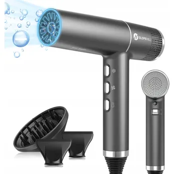 Fén Profesionální fén SLOPEHILL 2000W – ultralehký, ionizační, výkonný ŠEDÝ