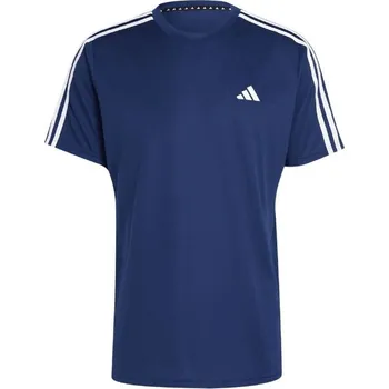 Pánské tričko Adidas pánské tmavě modré tréninkové tričko s 3 pruhy, 3XL i476_30614636