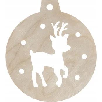 Vánoční dekorace DŘEVĚNÁ VÁNOČNÍ KOULE SOB NA VÁNOČNÍ STROMEK VÁNOČNÍ OZDOBY VÁNOCE DEKORACE