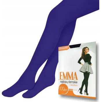 Dámské punčochy Hladké Punčocháče Romartex EMMA 100den Námořnická Modrá modré velikost 4